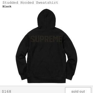 Brand new still in bag studded supreme sweatshirt
